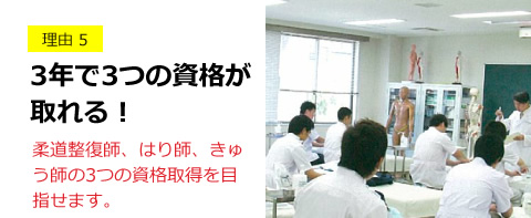 理由5 3年で3つの資格が取れる。